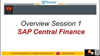 SAP S/4HANA 1610   Central Finance Session 1 (Overview)