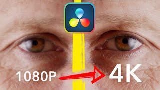 SUPERSCALE 1080P to 4k MADE EASY - DaVinci RESOLVE 19
