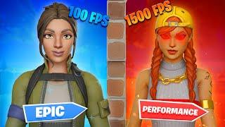 So I used Fortnite Performance Mode for the First Time… *INSANE FPS*