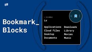 Warp | Introducing The Ability To Bookmark Blocks