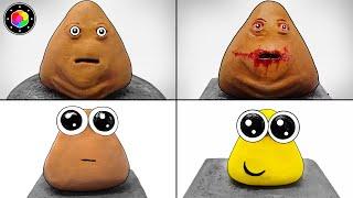 ESCULPIENDO a BOU'S REVENGE! ️ (Pou, Poulina, Bou y) Esculturas Plastilina | PlastiVerse