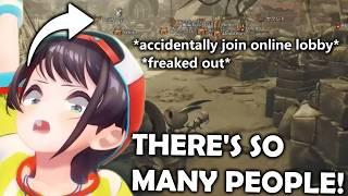 Subaru Accidentally Went Online & INSTANTLY Panicked  (Monster Hunter Wilds)