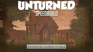 UNTURNED BASE SPEEDBUILD [ MEDIEVAL HORSE STABLE ]
