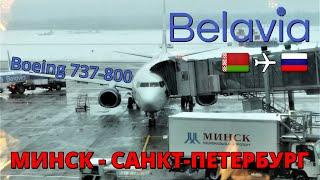 Belavia: перелет Минск - Санкт-Петербург на Boeing 737-800 | Trip Report | Russia | Belarus