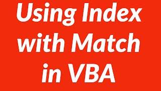 Using Index with Match in VBA for Lookups