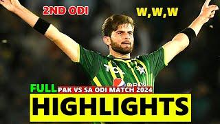 Pakistan Vs South Africa 2nd Odi Full Match Highlights 2024