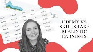 Income Report For Udemy And Skillshare - Realistic Earnings