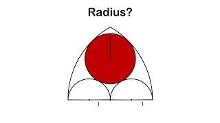 What is the radius? Gothic window puzzle