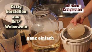 Make vinegar yourself with mother of vinegar from red wine