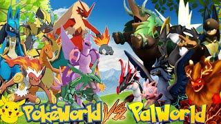 POKEMON PALWORLD GAMEPLAY | POKEWORLD VS PALWORLD | ANUBIS VS LUCARIO! PALWORLD #52