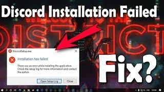 How To Fix Discord Installation Has Failed Problem in Windows 10