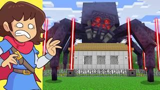 Mutant Spiders vs Security House in Minecraft