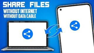 Share Files From Mobile To Laptop | Laptop Se Mobile Me Photo Kaise Dale Without Data Cable