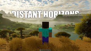 Minecraft - Distant Horizons Mod is Amazing! 256 Render Distence - Bliss Shaders - 4K60fps