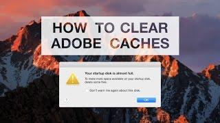 How to Clear Space on your Mac FAST (Empty Adobe Caches)