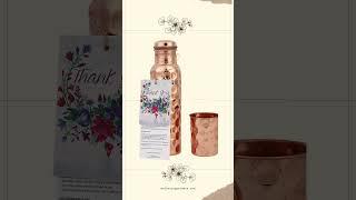 Water bottle Gift Set | Mother Copperware #shorts #video #viral #subscribe #trending #shortvideo