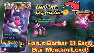 CYCLOPS 16 KILL SAMPE BEDA 3 LEVEL SAMA MUSUHNYA! BUILD CYCLOPS PALING SAKIT 2024 - MLBB