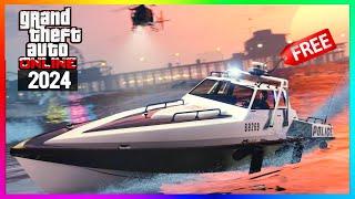 NEW Police Boat Confirmed, FREE COP OUTFITS, December DLC Leak, Cars, GTA 5 2024 (GTA Online Update)