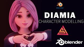 Diamia - Character creation in BLender | Anisculpt