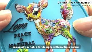 Custom UV Printed PVC Rubber Products: PVC Magnets, Soft PVC Rubber Patches and more