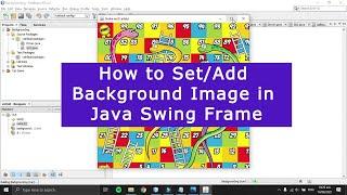 How to-set image as background in Java Frame  | Add background Image in-JFrame-Java-Swing-Netbeans