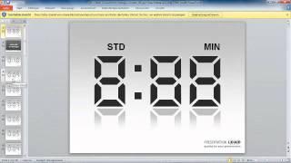 PowerPoint 2010 - Einen digitalen Countdown erstellen