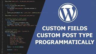 WordPress Custom Fields for Custom Post Type