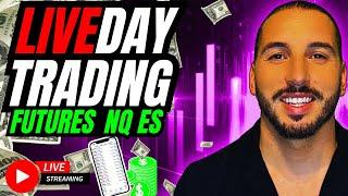  LIVE DAY TRADING FUTURES - NASDAQ SP500 $NQ $ES