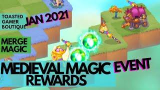 Merge Magic Medieval Magic Event REWARDS Jan 2021 
