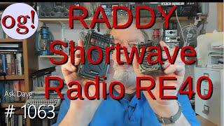 RADDY Shortwave Radio RE40 (#1063)