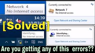 No Internet Access or Identifying Problem but Internet Connected [Solved]