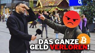 "Wegen Youtuber GELD VERLOREN!" Bitcoin Straßenumfrage!