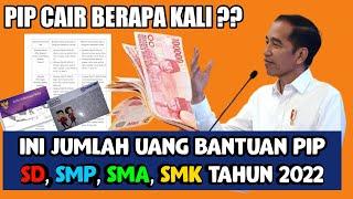 WAJIB TAU PIP TERBYATA CAIR  BERAPA KALI DAN NOMINAL BANTUAN YANG AKAN KAMU DAPAT || PIP 2022