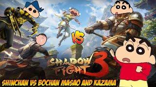 Shinchan vs bochan masao and kazama in shadow fight 3  | shinchan playing shadow fight  | hindi