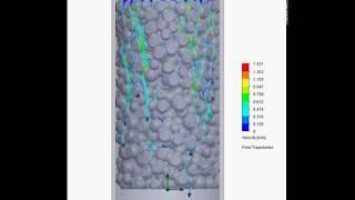 Pervious concrete - Constant head test simulation