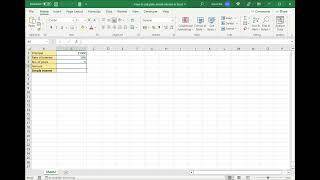 How to calculate simple interest in Excel