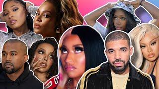 Nicki GETS SNAKED OUT BAD! Latto X DRAKE TEA! Meg TOP 5! Is Cardi OK? Nashe SNUB! Bey VMA! YE TANKS!