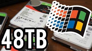 Windows 98 vs 48TB?! - ASUSTOR NAS on a Vintage Computer