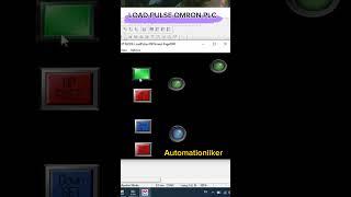 Load Pulse Omron PLC With HMI Simulation #shorts #omron #plc #shortvideo #plcprogramming #pulse