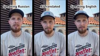 Russian to English comparison: HeyGen AI translation Vs. me speaking English