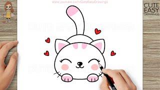 How to Draw a Cute Cat Very Very Easy - 2