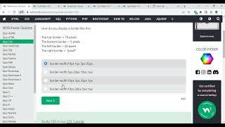 Test your CSS skills with W3 School