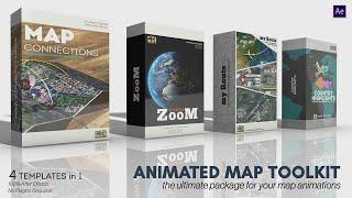 Animated Map Toolkit - After Effects template