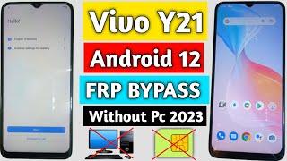 Vivo Y21 Frp Bypass Android 12 | Vivo (V2111) Google Account Unlock Without Pc | New Trick 2023