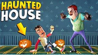 THE NEIGHBOR MADE A HAUNTED HOUSE!!! (Halloween Mod) | Hello Neighbor Gameplay (Mods)