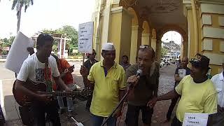 Dominic de Parra Sings Goyemkara Goyemkara at Margao Musical Protest.