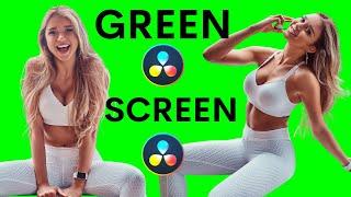 EASY GREEN SCREEN Davinci Resolve 17 - Beginner Tutorial