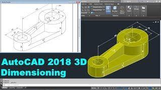 AutoCAD 2018 3D Dimensioning Tutorial