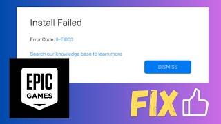 How To Fix Epic Games Error Code II-E1003