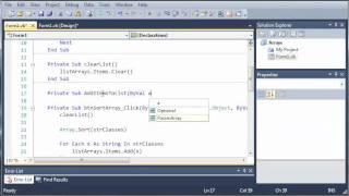 Visual Basic Tutorial - 62 - Passing Arrays As Parameters